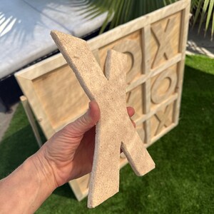 Giant Wood Tic-Tac-Toe Game 3ft Stand Up Yard Game image 3