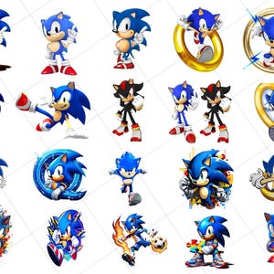 Sonic Png Bundle, High Quality, Sonic Clipart Png, Sonic Silhouette, Sonic Birthday, Sonic print, Baby shirt Diy, Sonic Print Kids Shirt Png