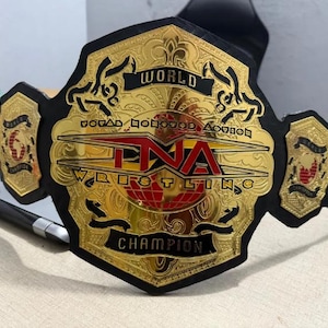 TNA World Heavyweight Championship Replica Belt | Genuine Leather | Adult Size