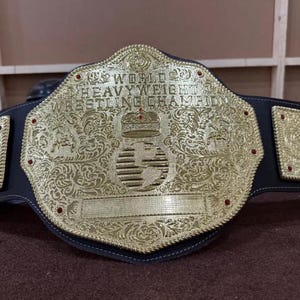 Big Gold World Heavyweight Championship Replica Belt | Genuine Leather