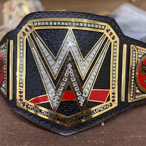 Brock Lesnar Championship Replica Belt: Heavyweight Dual-Plated, Genuine Leather