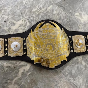 TNA World Heavyweight Championship Replica Belt | Genuine Leather | Adult Size