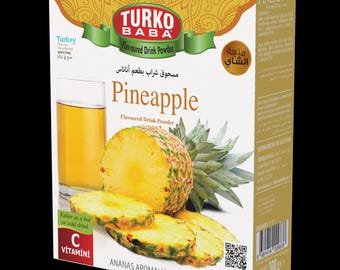 TurkoBaba Pulvertee, Ananas Geschmack, Fertig zum Aufbrühen
