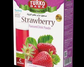 TurkoBaba Pulvertee, Erdbeeraroma, fertig zum Aufbrühen