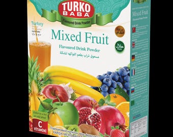 TurkoBaba Pulvertee, gemischter Fruchtgeschmack, fertig zum Aufbrühen