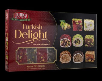 Luxuriöse gemischte türkische Freude, traditionelles Lokum Dessert