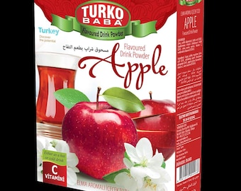 TurkoBaba Pulvertee mit rotem Apfelaroma, fertig zum Aufbrühen