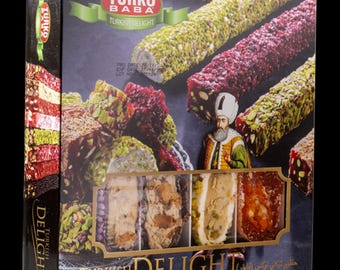 Luxus gemischte türkische Freude Rolls, traditionelle Süßwaren