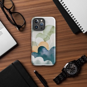 Abstract Nature Phone Case | Minimalist Boho DesignMagSafe® tough case for iPhone®