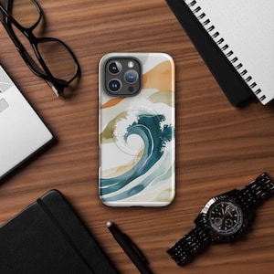 Abstract Nature Phone Case | Minimalist Boho DesignMagSafe® tough case for iPhone®