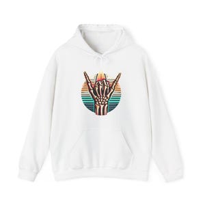 Rock On Shaka Hoodie, Unisex Pullover Sweatshirt, Music Lover Gift, Heavy Blend Jumper, Festival Attire