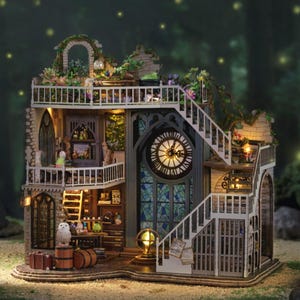 DIY Wooden Mini House, 3D Puzzle Dollhouse, Handcrafted Assembly Kit, Educational Toy for Kids, Creative Craft, Birthday Gift, Wood Toy