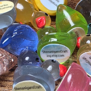 Tiny Personalized Mini Duck Sticker Tags - Custom Cruise Item