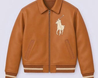 ハンドメイド ポロ ラルフローレン レザージャケット 本牛革 モーター