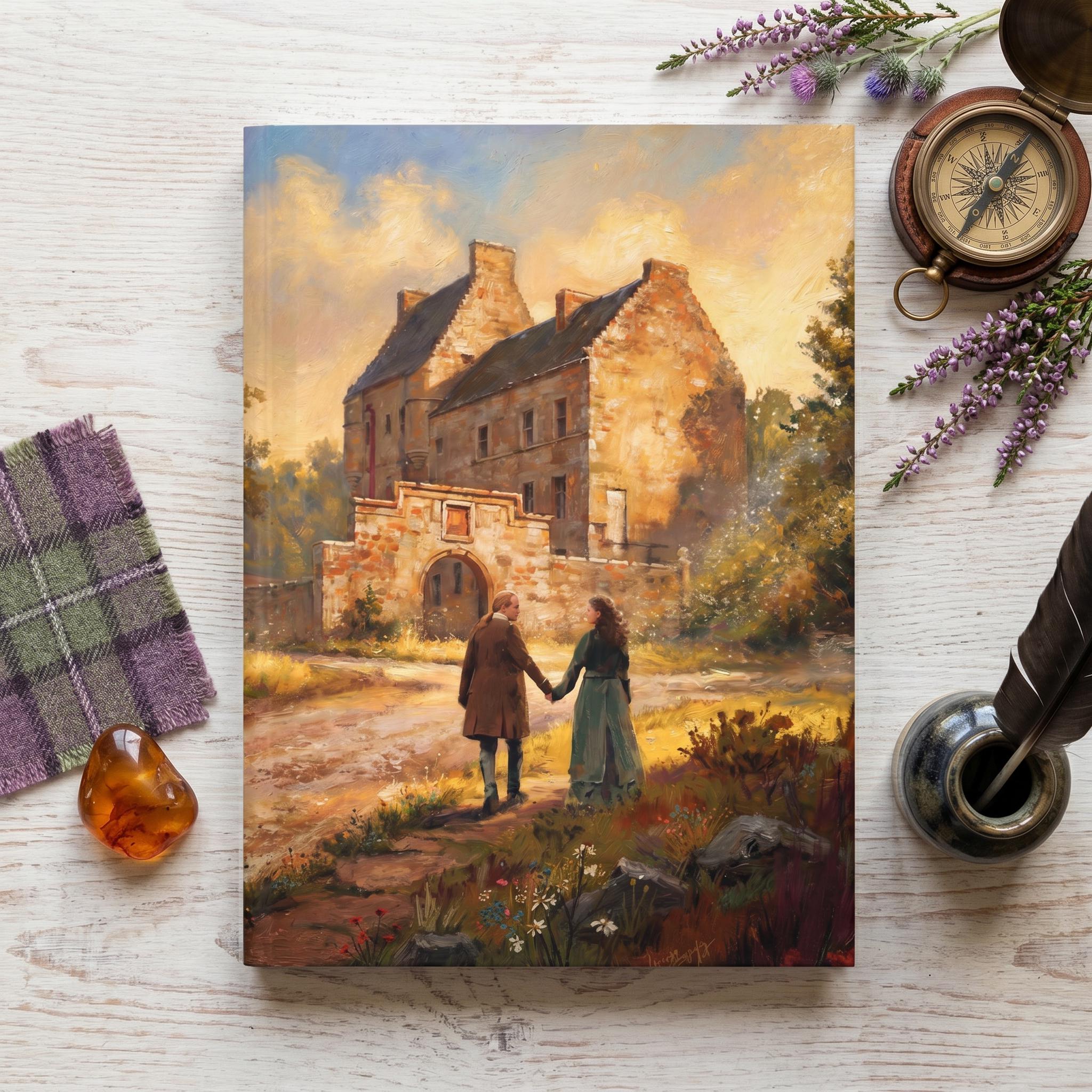 Outlander Journal Outlander Inspired Jamie Claire Lallybroch Oil Painting Journal ...