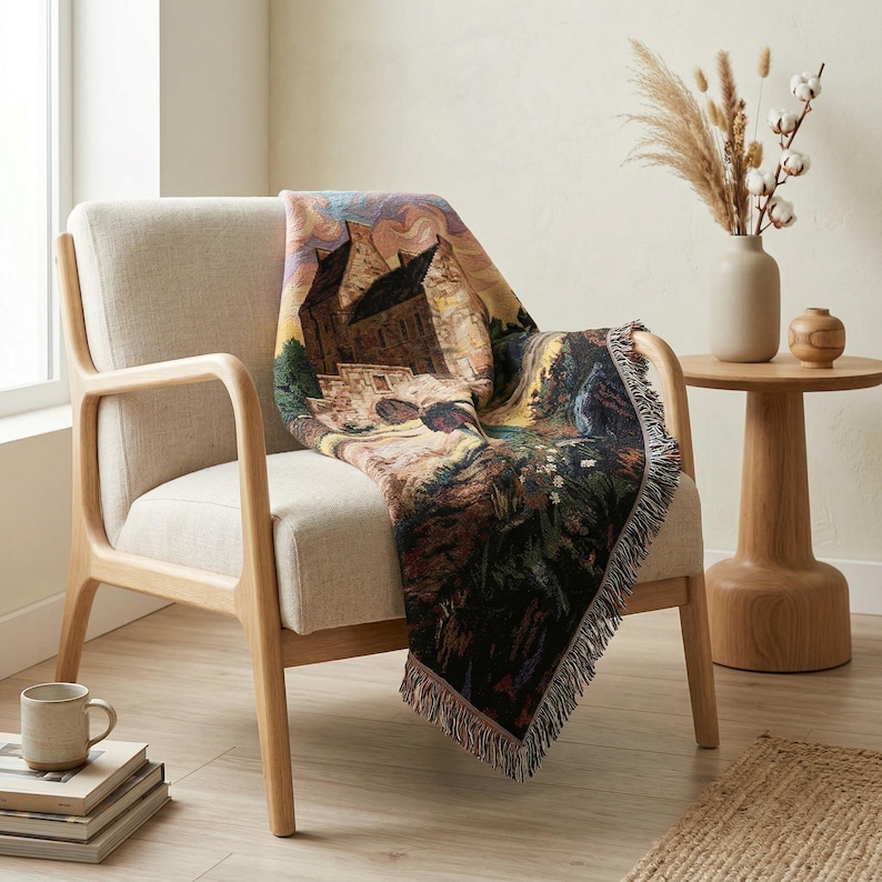 Lallybroch Woven Blanket, Outlander Jamie Claire Scottish Tapestry, 100 ...