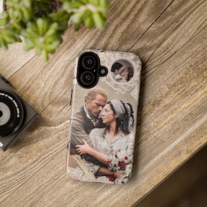 Etui na telefon Jamie & Claire, styl vintage, etui ochronne inspirowane Outlanderem