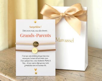 Geschenk zur Schwangerschaftsverkündung für die Großeltern, Karte zur Schwangerschaftsverkündung für Oma/Opa, Box zur Schwangerschaftsverkündung für die Großeltern