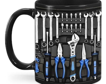 Mechaniker Toolbox Set Tasse - Handyman Geschenk, Automechaniker, Maschinist Tool Kit Kaffeetasse, Geschenk für Mann, Weihnachtsgeschenke