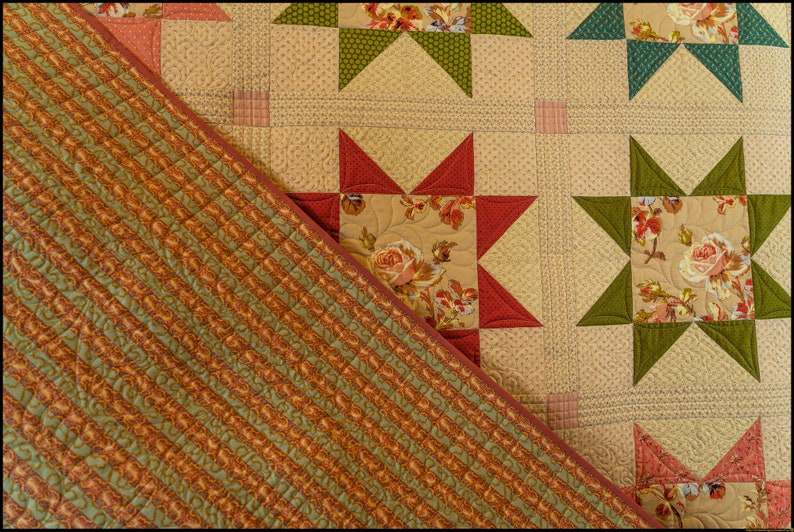 Regency Stars Queen Size Quilt - Etsy