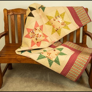Regency Stars Queen Size Quilt - Etsy