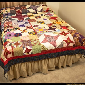 Friendship Star Queen Size Quilt - Etsy