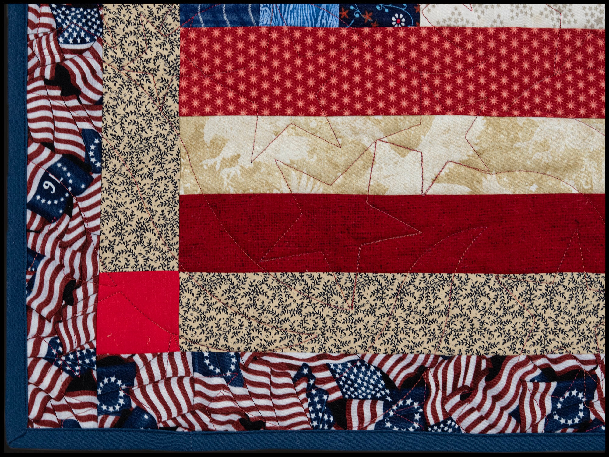 Uncle Sam Quilt Pattern Uncle Sam's Full/double Size Quilt - Etsy