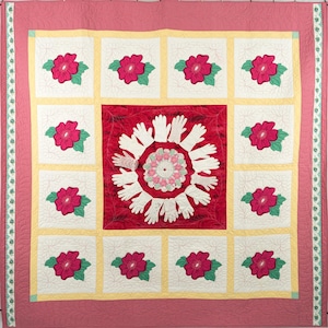 Hands All Around Queen Size Quilt