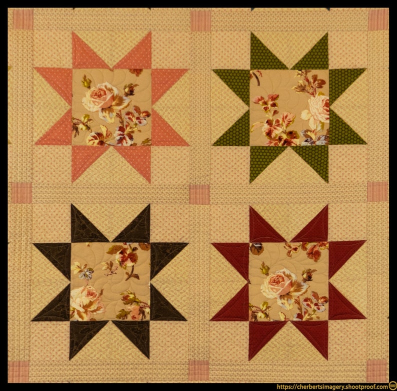 Regency Stars Queen Size Quilt - Etsy