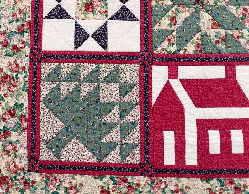 Teaching Sampler Queen Size Quilt Etsy