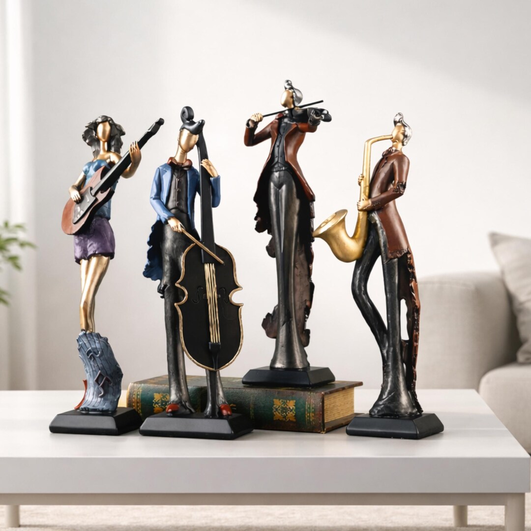 Musical Instrument Figurine | Living Room Display | Collectible Accent ...