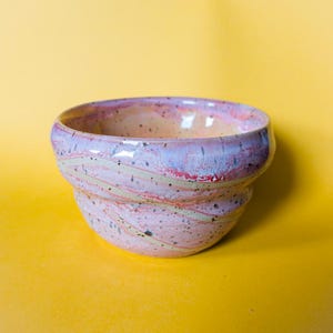 Handmade Ceramic Matcha Bowl 200ml, Sunset Ombre Pottery Chawan, Speckled Clay Tea Cup, Unique Summer Gift, Dishwasher Safe Food Safe