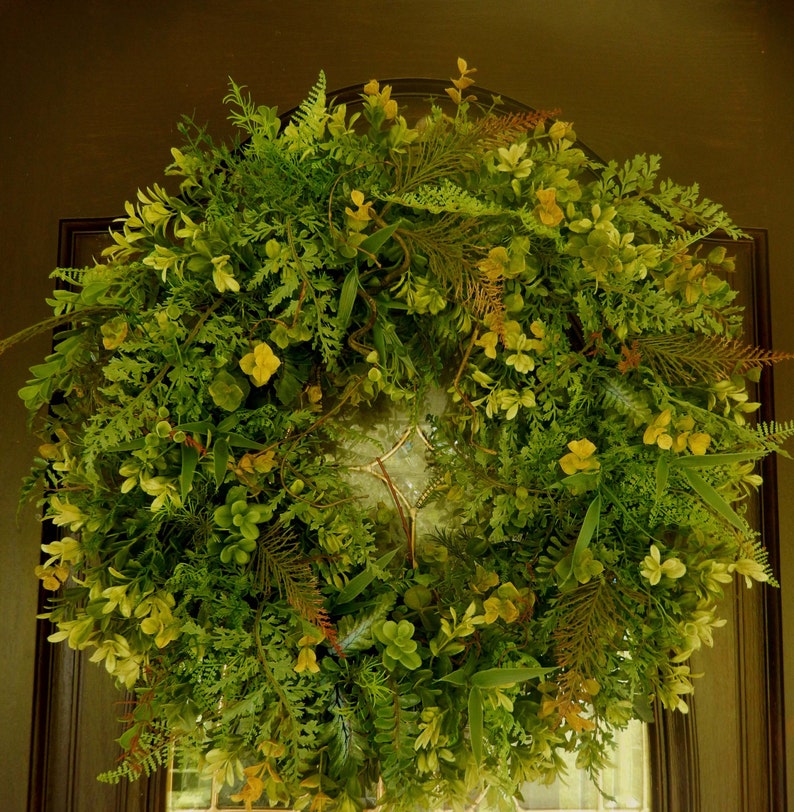 Boxwood Wreath Outdoor Wreath Winter Wreath For Front Door Wreath to be Enjoyed Year Round