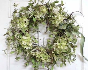 Front Door Wreath For The Summer Season, Greenery Wreath To Be Enjoyed Year Round, Summer Door Wreath, Wreath For Spring/Summer