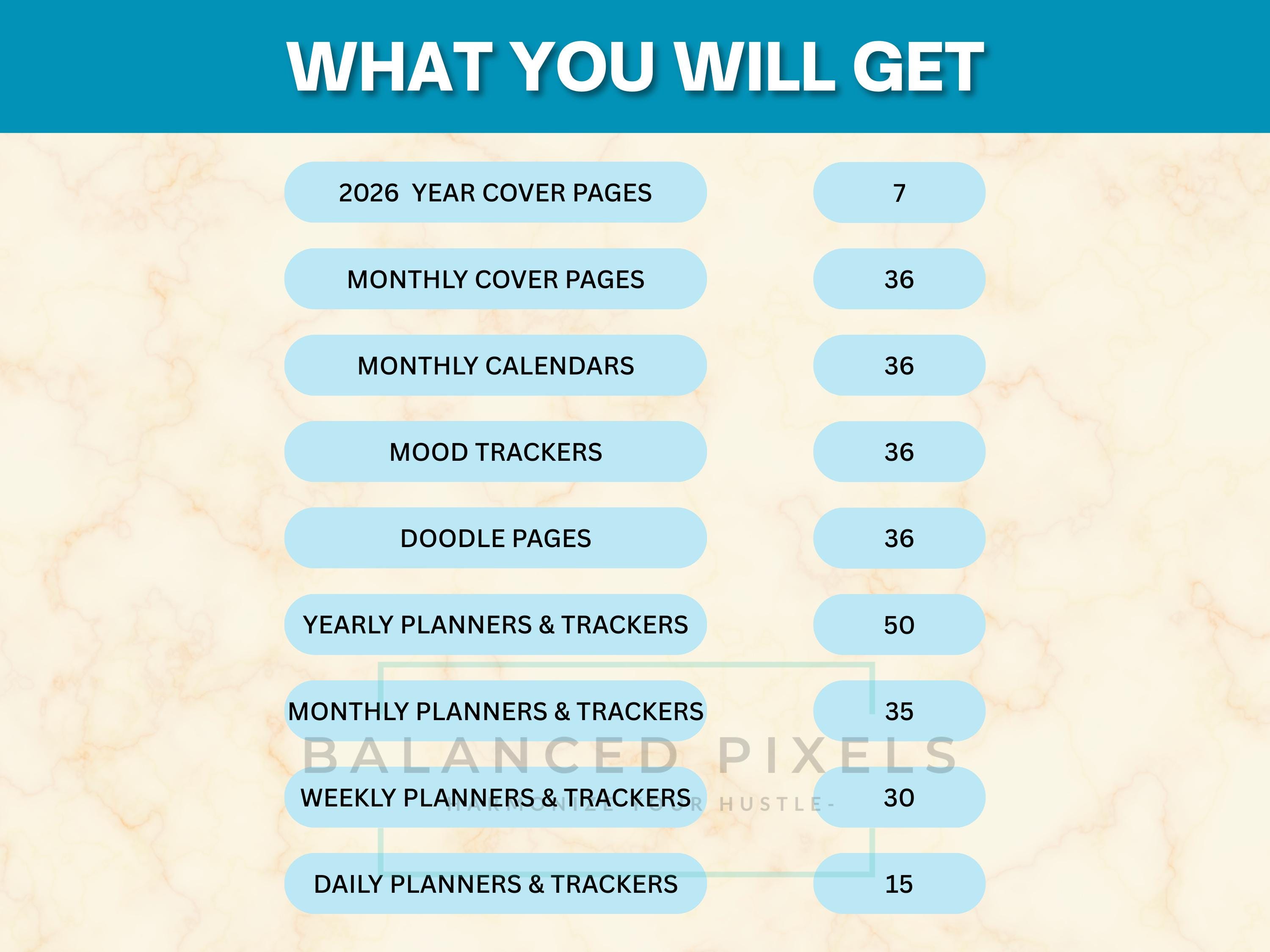 2026 Mega Printable Planner Bundle - ADHD Organizer - A5, A4,& US ...