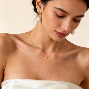 3D Heart Charm Necklace, Minimalist Heart Pendent Necklace, Custom Initial Heart Bracelet, Personalized Jewelry, Christmas Gift for Her