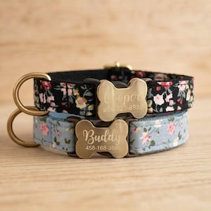 Personlig present till hundar från ägaren, anpassat hundhalsband på 2,5 cm med namngravyr, tribalmönster, unisex nylonband