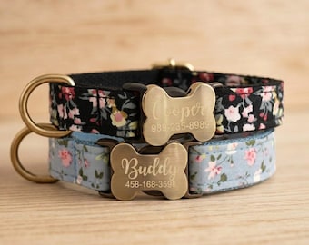 Regalo personalizzato per cani dal proprietario, collare per cani personalizzato largo 2,5 cm con incisione del nome, motivo tribale, nastro in nylon unisex