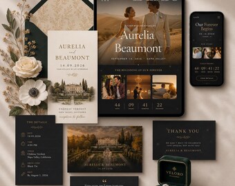 Site web de mariage personnalisé, site d'invitations de mariage personnalisées, site de confirmation de présence, faire-part numérique, site web de mariage hébergé