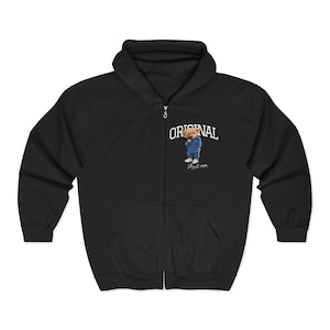 Unisex Full Zip Graphic Hoodie: Casual Streetwear Sweatshirt