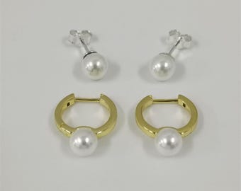 cultured pearl earrings set pandora freshwater