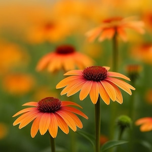 50 Sherbert Coneflower Seeds - Echinacea, Hardy Perennial Flowers, Ornamental Garden Blooms, Pollinator Friendly