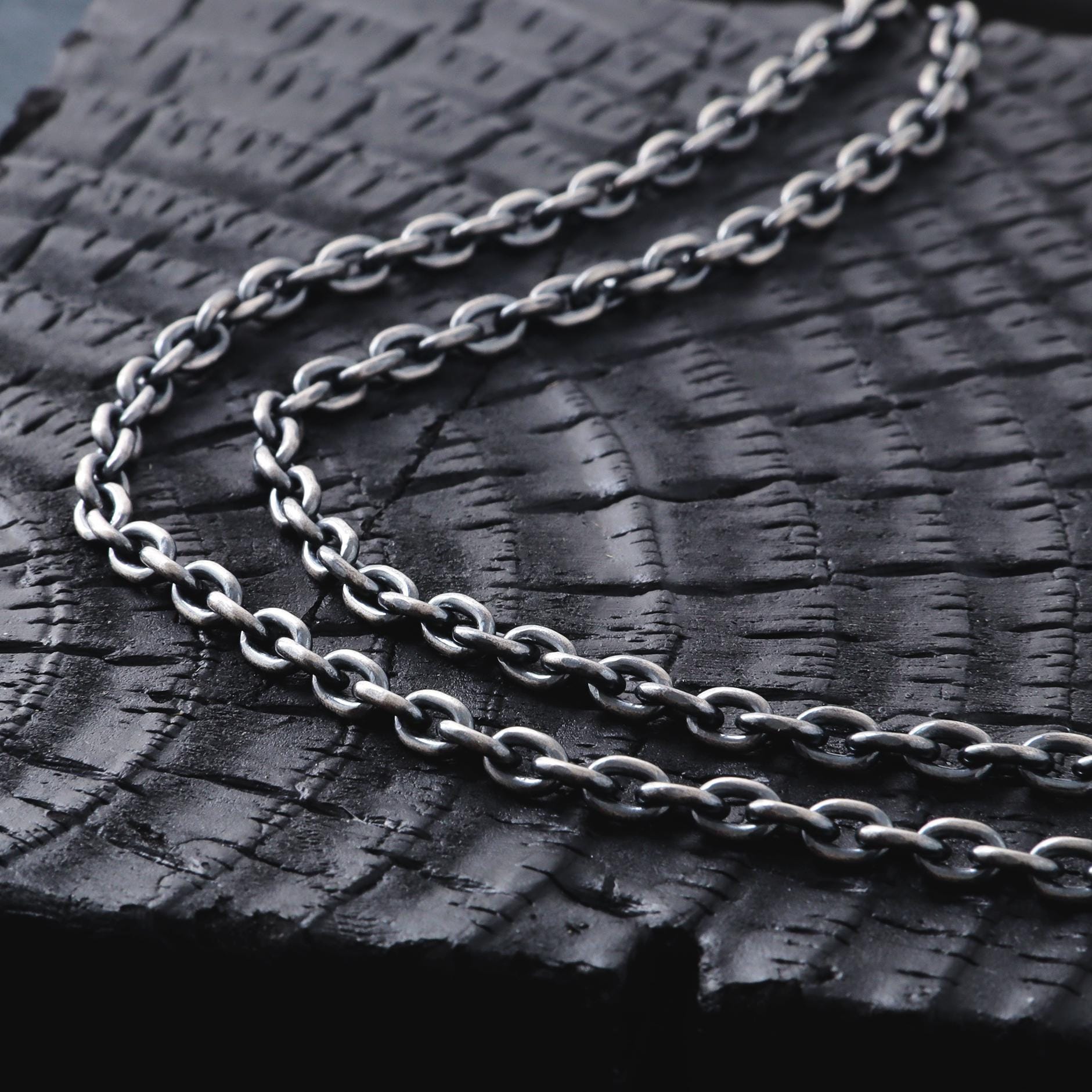 Vintage Silver Jewelry Chain - Etsy