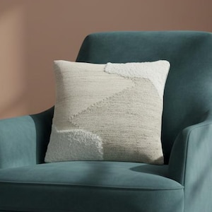 Urbane Hide | Decorative Cushion Cover | Handwoven Tufted Pillow Cover |  Wool, Polyester and Cotton blend Pillowcase