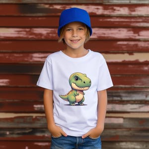 Cute Baby Dinosaur T-Shirt, Adorable Dino Kids Tee, Little Dinosaur Graphic Shirt, Fun Toddler Dino Apparel, Sweet Cartoon Dinosaur Top