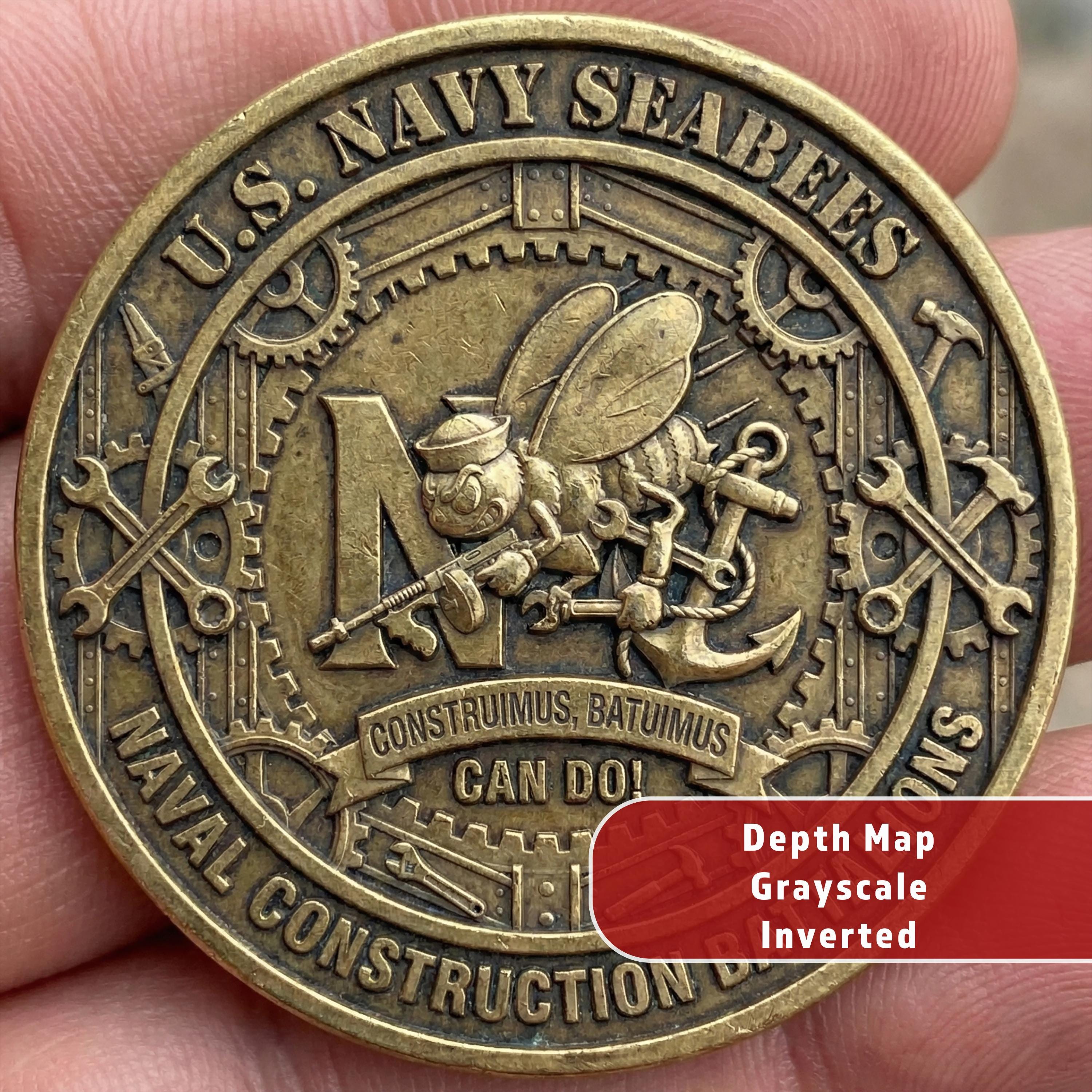 Navy challenge coin - Etsy 日本