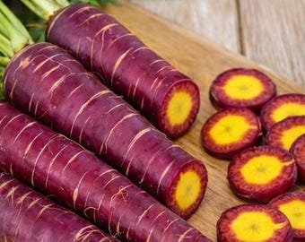 Cosmic Purple Carrot Seeds 200+ – Heirloom Purple Carrots Sweet Crunchy Roots