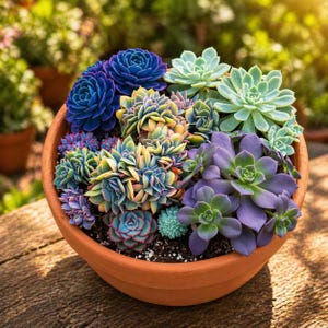 large plant pots on sale Slim Extra Large Planter By Plantatorem Falling Blue / Set of 3