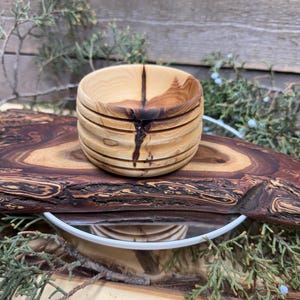 Hand Turned Juniper Bowl: Decorative Trinket Dish, Rocky Mountain Wood