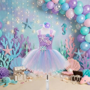 mermaid themed birthday dress My mermaid theme birthday party Dress: @chopuco
